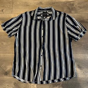 Denim & Flower button down